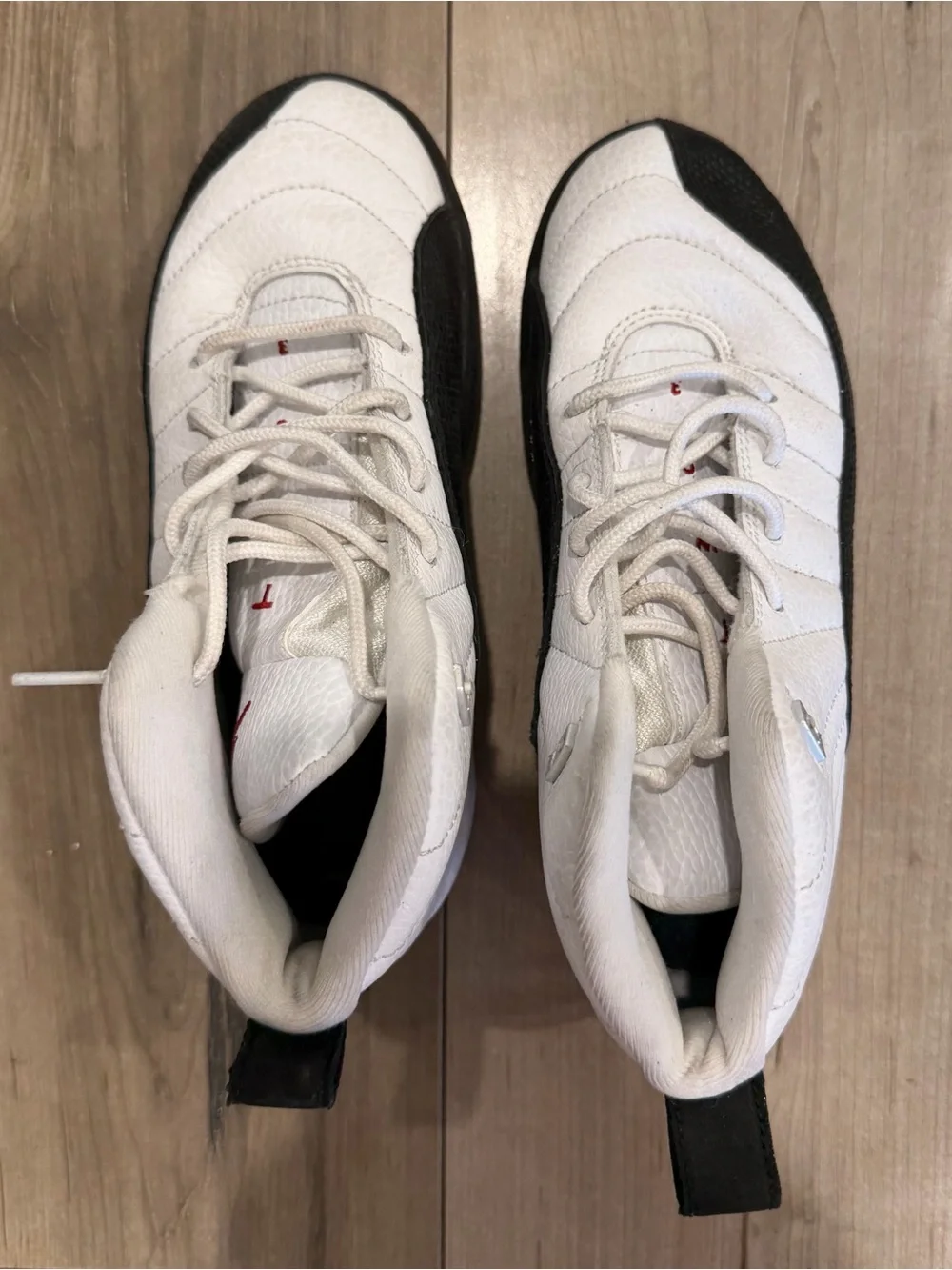 Nike Kids White and Black High-Top Athletic Shoes - Picture 2 of 4